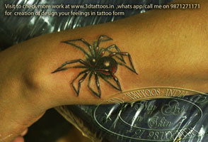 spider tattoo, 3d sprider tattoo, tattoo on wrist ,3d scorpio tattoo,3d tattoos, guptram , tattoo shop in delhi,best attoo artist in delhi,tattoo stidio in delhi, small tattoos, creative tattoos,tattoo artist in defence colony , tattoo artist in  man