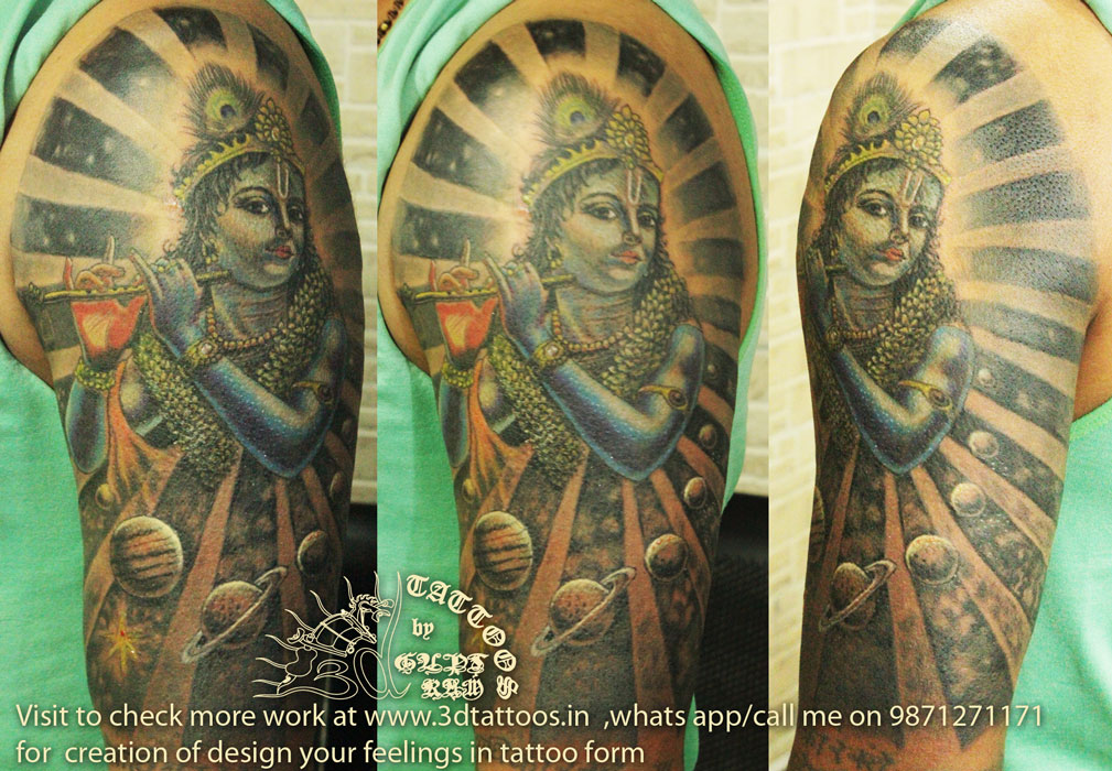 Krishna Tattoo Designs & Ideas for Men and Women